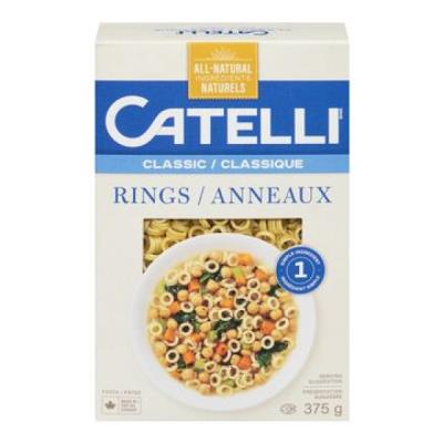 CN06-OU : Catelli CN06-OU : Pasta, rice and noodles - Macaroni - Pasta Rings CATELLI, PASTA RINGS, 12 x 375g
