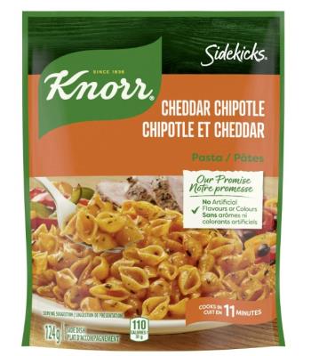 CN155 : Sidekicks CN155 : Nuts and Seeds - Rice - Cheddar Chipotle Pasta SIDEKICKS, CHEDDAR CHIPOTLE PASTA,8 x 124g