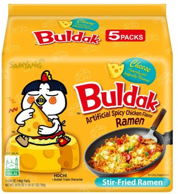 CN8788 : Buldak CN8788 : Confectionery - Candy - Spicy Chicken Ramen Cheese BULDAK, SPICY CHICKEN RAMEN cheese, 8 x (5 x 140G)