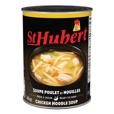 CS0006 : St-hubert CS0006 : Preserves and jars - Soups - Chicken Noodle Soup ST-HUBERT, CHICKEN NOODLE SOUP, 24 x 540ML