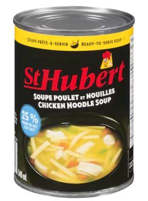 CS0033 : St-hubert CS0033 : Other - Product - Chicken Noodle Soup ST-HUBERT,CHICKEN NOODLE SOUP, 24 x 540 ML