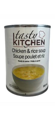CS0042-OU : Tasty kitchen CS0042-OU : Preserves and jars - Soups - Chicken & Rice Soup TASTY KITCHEN, CHICKEN & RICE SOUP, 12 x 540 ML