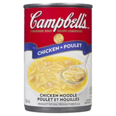 CS653-OU : Campbell's CS653-OU : Preserves and jars - Soups - Chicken Noddle Soup CAMPBELL'S, CHICKEN NODDLE SOUP, 48 x 284 ML