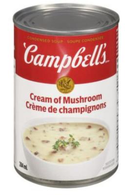 CS654 : Campbell's CS654 : Preserves and jars - Soups - Mushroom Cream CAMPBELL'S, MUSHROOM CREAM, 48 x 284ML