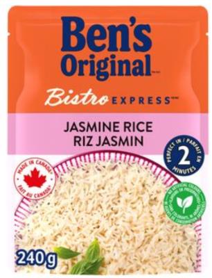 CS888 : Ben's CS888 : Other - Product - Bistro Express Rice Jasmine BEN'S, BISTRO EXPRESS RICE jasmine, 12 x 250g