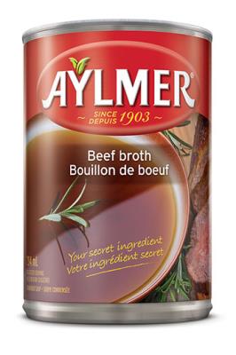 CS91 : Aylmer CS91 : Preserves and jars - Soups - Beef Broth AYLMER, BEEF BROTH, 24 x 284 ML