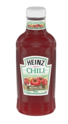 CT6-OU : Heinz CT6-OU : Condiments - Sauce - Chili Sauce HEINZ,CHILI SAUCE,12 x 750ML