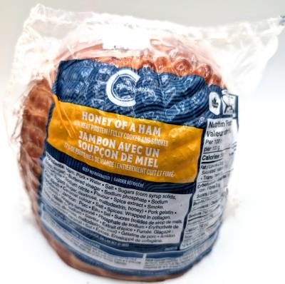 CV12-OU : Compliment CV12-OU : Frozen Products - Meat - Honey Ham Quarter COMPLIMENT, HONEY HAM QUARTER, 8 CT