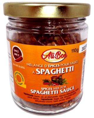 E0028 : Ali bon E0028 : Condiments - Spices - Spaghetti Spicy Spice ALI BON, SPAGHETTI SPICY SPICE , 12X110g
