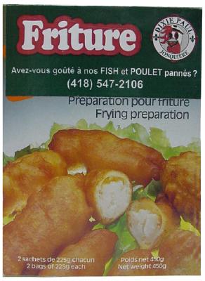 E53 : Dixie paul E53 : Cooking Ingredients - Various - Frying Preparation DIXIE PAUL, FRYING PREPARATION, 24 x 450g
