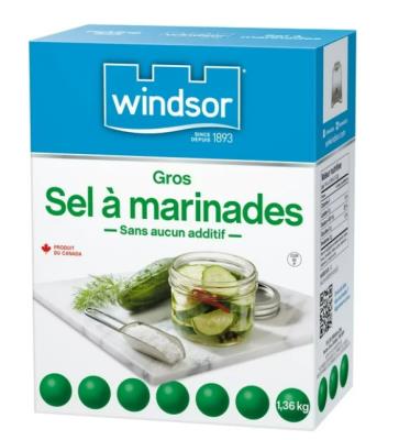 E7037-OU : Windsor E7037-OU : Condiments - Salt - Coars Salt WINDSOR,COARS SALT,12 x 1.36 KG