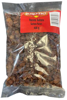 G0096 : Exotic G0096 : Nuts and Seeds - Sesame - Raisins Sultana EXOTIC, RAISINS sultana , 24 x 450G