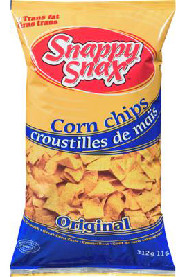 G7119 : Snappy snax G7119 : Confectionery - Chips - Corn Chips Original SNAPPY SNAX, CORN CHIPS ORIGINAL, 12 x 312g