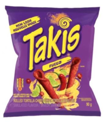 G7122-OU : Takis G7122-OU : Other - Product - Tortilla Chips Fuego TAKIS, TORTILLA CHIPS fuego, 18 x 90g