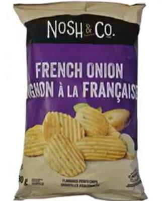 G7155 : Nosh & co G7155 : Confectionery - Chips - French Onion Chips NOSH & CO,French onion CHIPS, 9 x 130g