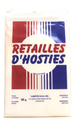 G805 : Sds G805 : Confectionery - Chips - Hosts Cuttings SDS , HOSTS CUTTINGS , 24 x  60g (petit)