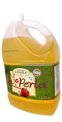H0049 : La perla H0049 : Oils and vinegars - Oil - Canola Oil LA PERLA, CANOLA OIL, 4 x 3 L