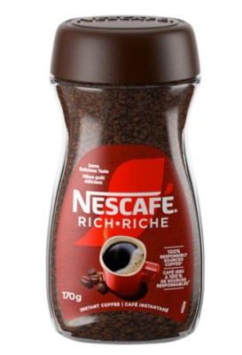K40 : Nescafe K40 : Beverages - Coffee - Rich Instant Coffee NESCAFE, rich INSTANT COFFEE, 12 x 170g