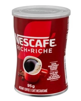 K42 : Nescafe K42 : Beverages - Coffee - Rich Instant Coffee NESCAFE, rich INSTANT COFFEE, 12 x 95g