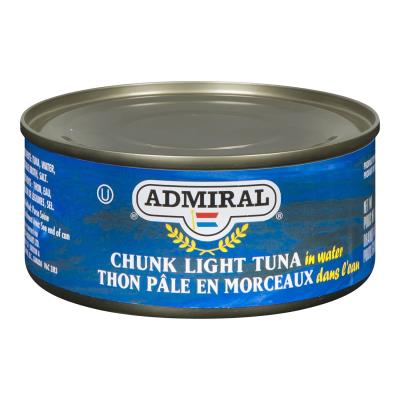 P14 : Admiral P14 : Preserves and jars - Fish - Light Tuna Chunk Water ADMIRAL , LIGHT TUNA CHUNK water , 48 x 170g