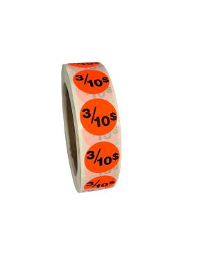 PR310 : Rouleau PR310 : Accessories & Supplies - Discount sticker - 3/10$ Roll Fluo ROULEAU , 3/10$ ROLL FLUO , 1000 UN/RL