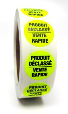 PRDEC : Rouleau PRDEC : Accessories & Supplies - Discount sticker - Yellow Sticker Delisted Product ROULEAU , YELLOW STICKER DELISTED PRODUCT , 1000 UN : 1000 s