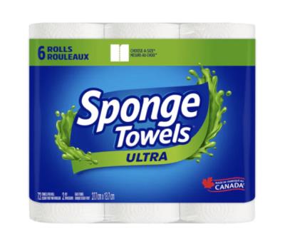 S53606 : Sponge towels S53606 : Household products - Paper towel - Ultra Pap.towel SPONGE TOWELS,ULTRA PAP.TOWEL,4X6RLS