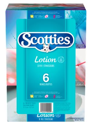S87030-OU : Scotties S87030-OU : Hygiene and Health - Facial tissues - Facial Tissue Lotion SCOTTIES,FACIAL TISSUE LOTION,8 x 6 x 70 SH.